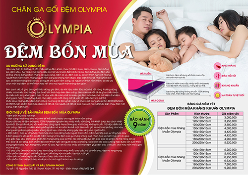 Thegioidemonline.com ra mắt dòng sản phẩm mới - Đệm Bốn Mùa Olympia
