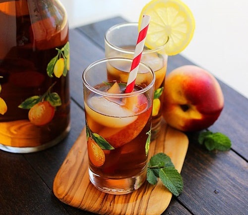 Cách làm trà đào đơn giản, đúng vị tại nhà