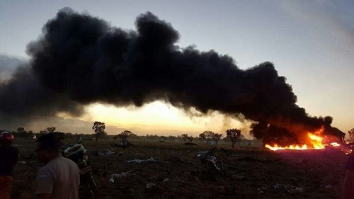 Rơi máy bay trong lúc cất cánh ở Colombia, duy nhất 1 người sống sót