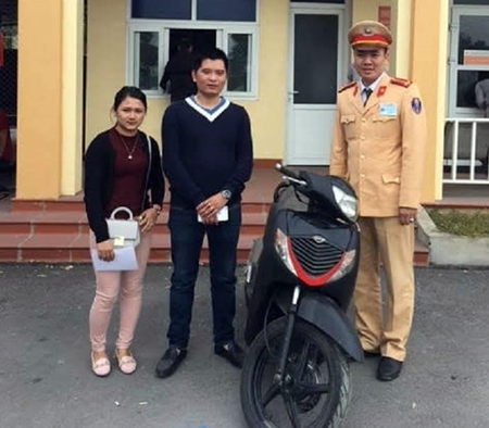 Mất xe SH ở Hà Nội, cặp vợ chồng tìm thấy ở Quảng Ninh