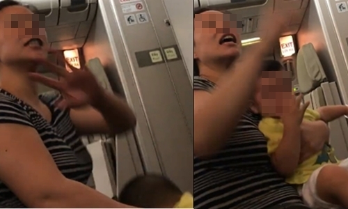 Dân mạng bức xúc với người mẹ đòi ngồi ghế thoát hiểm