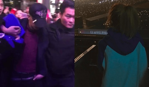 Xôn xao với đoạn clip G-Dragon bảo vệ và hôn Dara trước đám đông