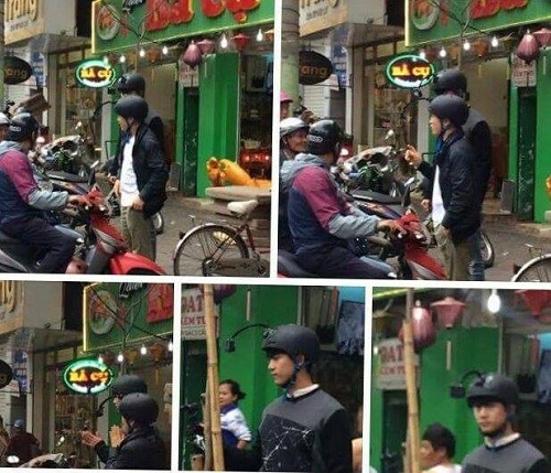 Taecyeon 2PM xuất hiện tại Hải Phòng với chiếc mũ bảo hiểm đáng yêu 