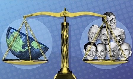 8 người giàu nhất thế giới nắm giữ tài sản bằng 3,6 tỷ người