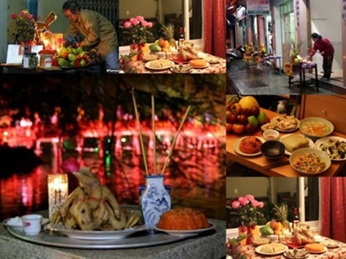 Cách bày mâm cỗ cúng giao thừa trong nhà và ngoài trời đúng cách