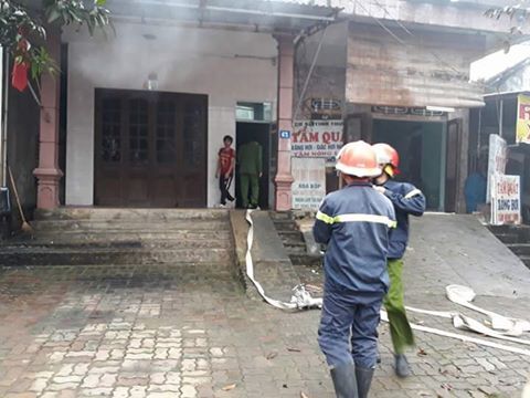 Hà Tĩnh: Cháy nhà khi làm lễ cúng ông Táo