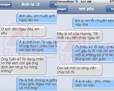 Những tin nhắn bá đạo của các ông bố bà mẹ thời smartphone