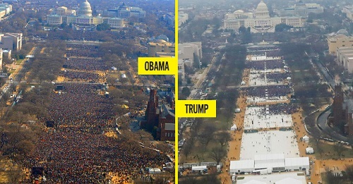 Sự khác nhau giữa lễ nhậm chức của Donald Trump và Barack Obama