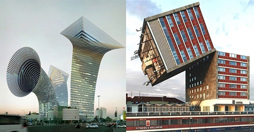 Những ngôi nhà đánh lừa thị giác thành công với tạo hình lạ lùng