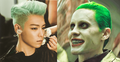 Bất ngờ phát hiện kiểu tóc của T.O.P là nguồn cảm hứng cho nhân vật Joker