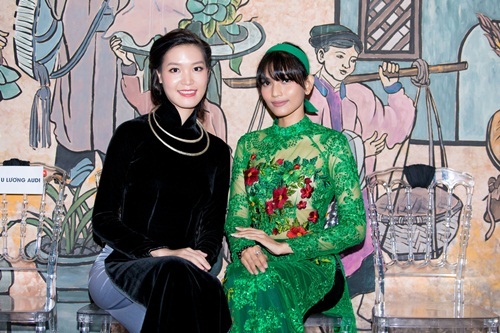 Trương Thị May lần đầu diện áo dài xuyên thấu đọ dáng bên dàn sao Việt