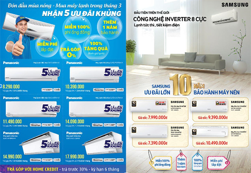 Mua máy lạnh sớm trong tháng 3, tránh mùa cao điểm thị trường