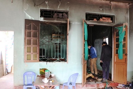 Nguyên nhân ban đầu vụ cháy khiến hai bố con tử vong ở Thanh Hóa