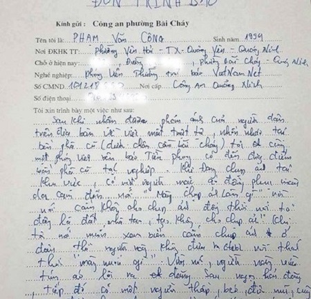 Phóng viên Vietnamnet bị hành hung khi tác nghiệp ở Bãi Cháy