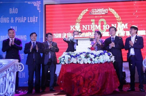 Lời cảm ơn kỷ niệm 10 năm thành lập Văn phòng miền Trung báo ĐS&PL