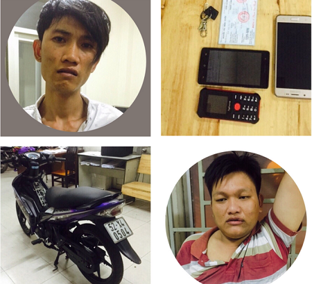 Cảnh sát nổ súng khống chế 2 tên cướp manh động trên đường phố Sài Gòn