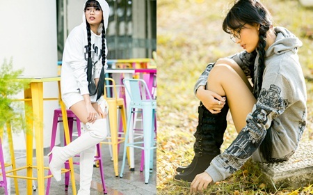 Á hậu Trương Thị May khoe chân dài miên man khi dạo phố