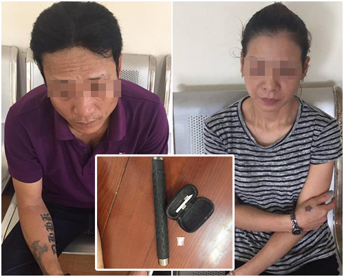 Hà Nội: Bắt cặp đôi mang theo gậy 3 khúc và ma túy đá