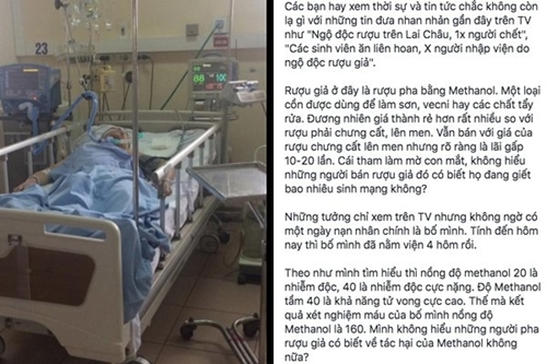 Lời chia sẻ nghẹn đắng của cô gái chứng kiến bố chết vì ngộ độc rượu methanol