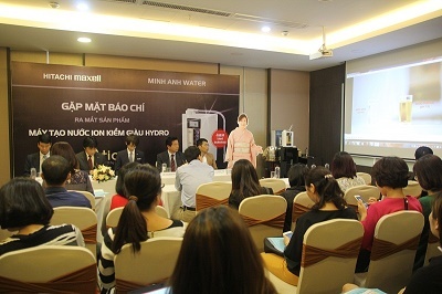 Hitachi Maxell & Minh Anh Water ra mắt máy lọc nước ion kiềm giàu Hydro Atica
