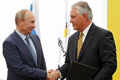 Tổng thống Nga Putin gặp Ngoại trưởng Mỹ Tillerson