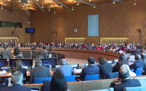 Đại sứ Phạm Sanh Châu hoàn thành tốt phần trả lời phỏng vấn tại UNESCO