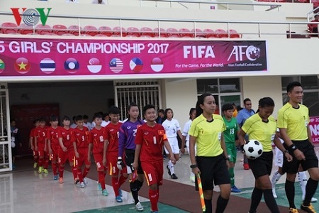 U15 Nữ Việt Nam thua Thái Lan ở giải Đông Nam Á 2017