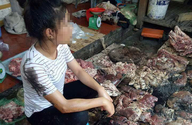 Vụ bán thịt lợn giá rẻ bị hắt dầu luyn: Công an xác định 2 thủ phạm