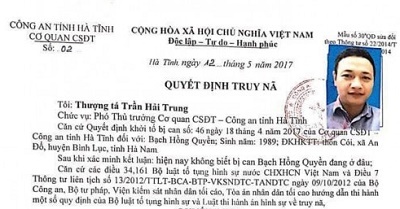 Truy nã toàn quốc kẻ cầm đầu vụ kích động 2000 người bao vây trụ sở UBND huyện