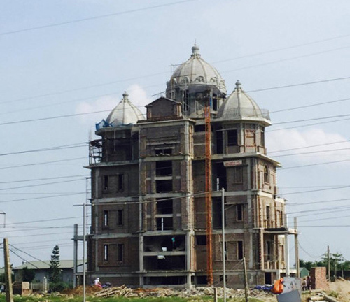 Lãnh đạo khu đô thị Phú Lương- Hà Đông ngang nhiên xây biệt thự không phép