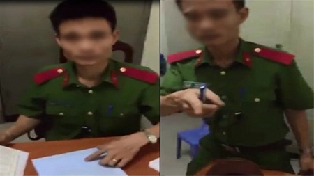 Công an bác thông tin hành hung người quay clip tại trụ sở