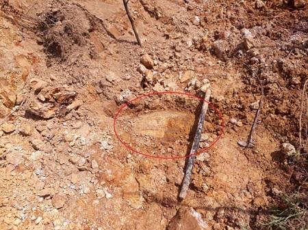 Đào móng xây nhà, phát hiện quả bom nặng hơn 140kg