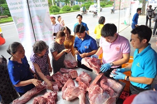 Hà Nội mở điểm hỗ trợ chăn nuôi, thịt lợn đồng giá 39.000/kg