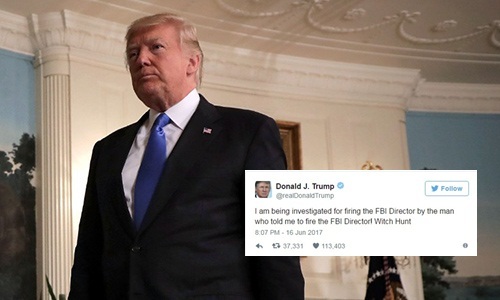Tổng thống Mỹ thừa nhận bị điều tra vì sa thải giám đốc FBI