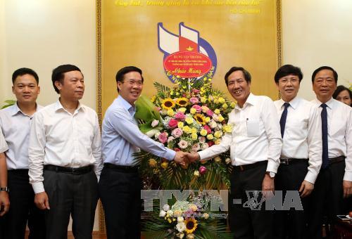 Trưởng ban Tuyên giáo Trung ương chúc mừng Hội Nhà báo Việt Nam