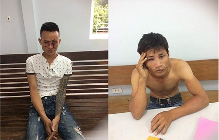 Dân làng phối hợp công an tóm gọn 2 tên 
