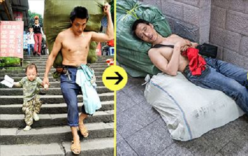 Bất ngờ với cuộc sống sau 7 năm của “người cha cửu vạn” đội bao tải, dắt con thơ cùng đi làm