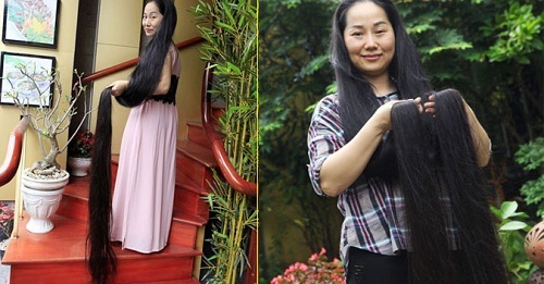 Cuộc sống của người phụ nữ có mái tóc dài và thẳng nhất Việt Nam