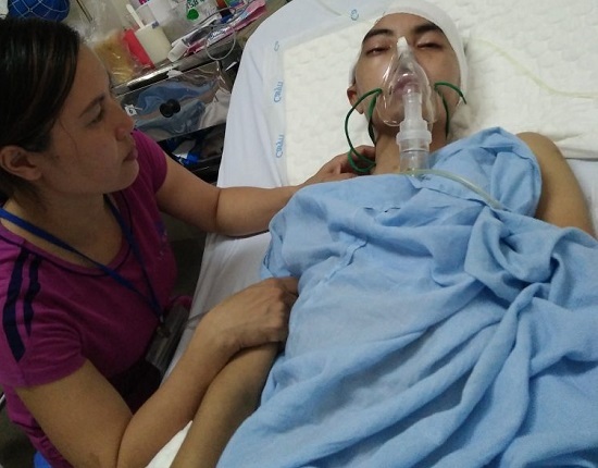 Chấn thương sọ não, chàng trai trẻ còn da bọc xương