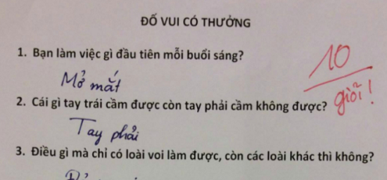 Xả stress với những câu đố vui mà đáp án bạn sẽ “không thể ngờ tới”