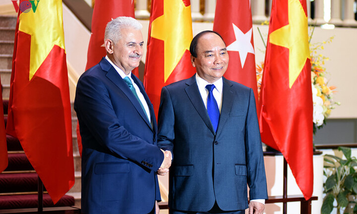 Hình ảnh lễ đón Thủ tướng Thổ Nhĩ Kỳ thăm chính thức Việt Nam