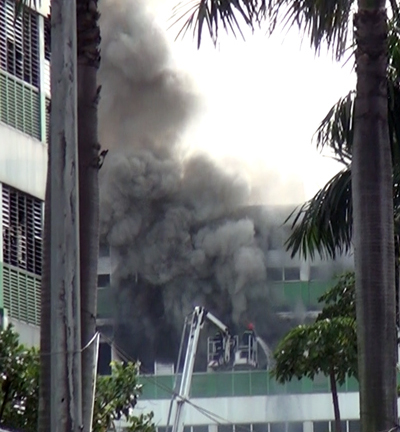 Cháy lớn tại Công ty PouYuen