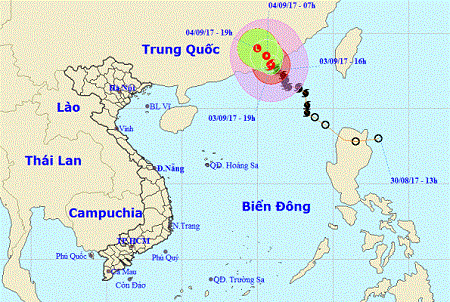 Tình hình cơn bão số 8: Suy yếu thành áp thấp nhiệt đới