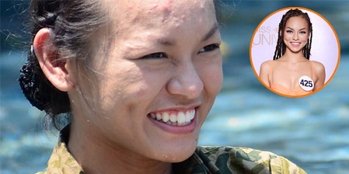 Bất ngờ trước nhan sắc thí sinh Hoa hậu Hoàn vũ Việt Nam 2017 khi trút bỏ son phấn