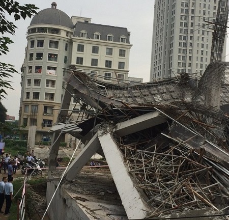 Lý giải nguyên nhân trường mầm non đang xây bị đổ sập