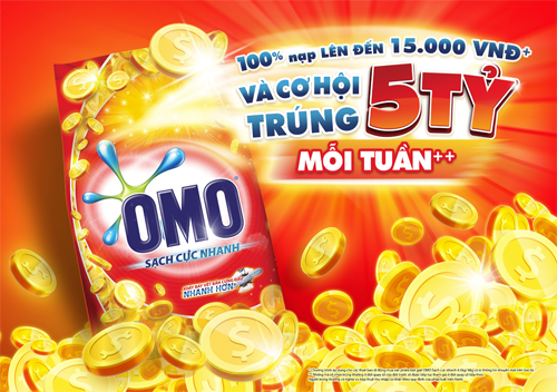 Chương trình khuyến mại “Mua OMO có cơ hội trúng 5 tỷ đồng mỗi tuần”