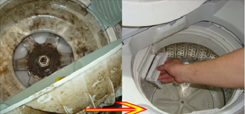 Bỏ túi mẹo làm sạch máy giặt chỉ với nước ấm và giấm ăn