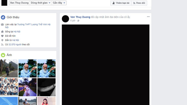 Avatar của hàng triệu học sinh nổi màu đen khi thầy Cương qua đời