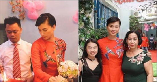 Dân mạng xôn xao trước hình ảnh Ngô Thanh Vân mặc áo dài trong lễ rước dâu