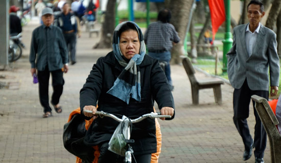 Không khí lạnh tràn về Bắc Bộ, nhiệt độ xuống dưới 17 độ C